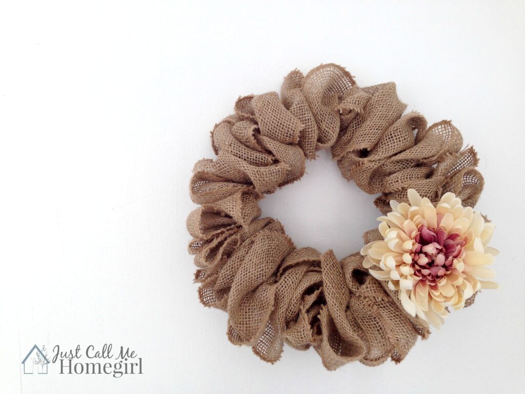 Easiest Burlap Wreath - Video Tutorial - Just Call Me Homegirl