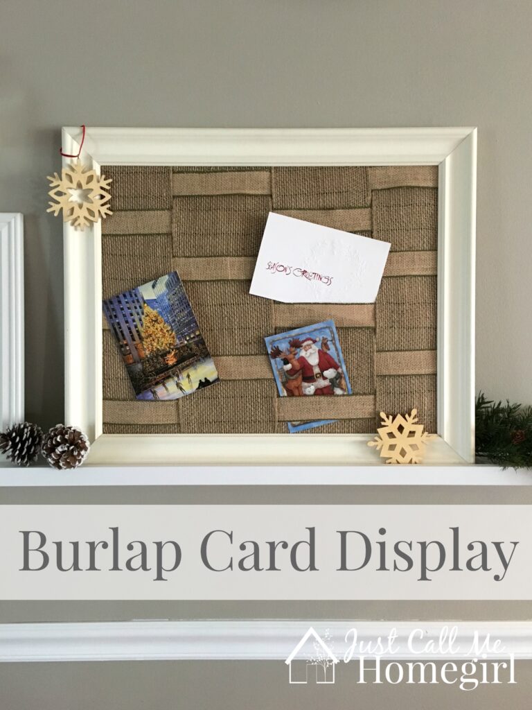 burlapcarddisplay