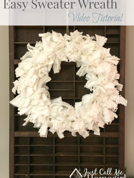 sweater wreath