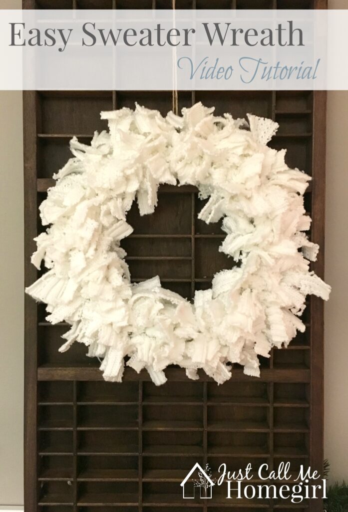 sweater wreath