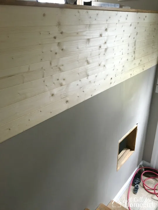 Plank Wall Progress