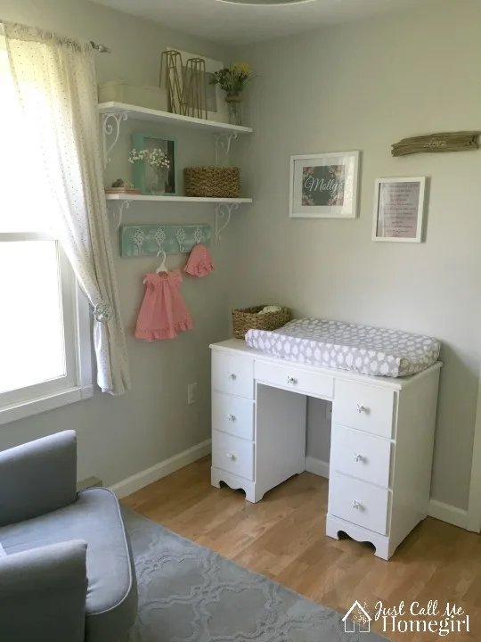 Baby Girl Nursery Changing Table