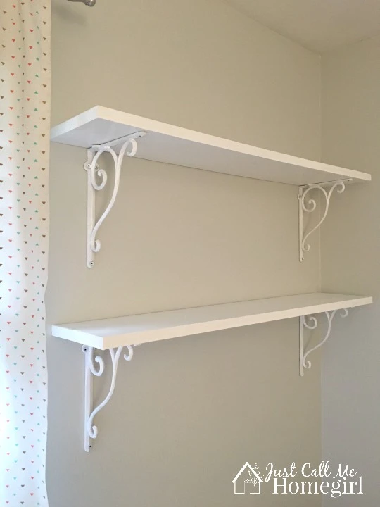 One Room Challenge Shelves