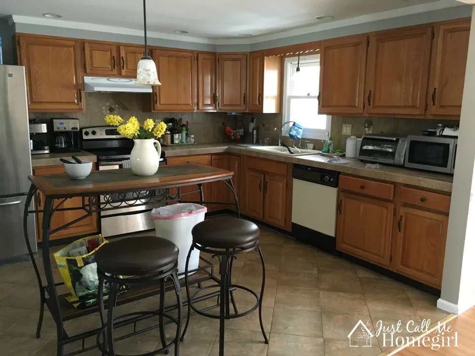 Painting Oak Cabinets Before