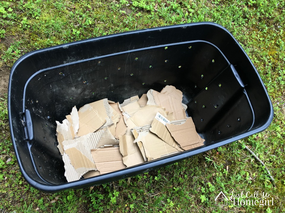 How to Make a $5 Compost Bin (From Plastic Totes) - Savvy Saving Couple