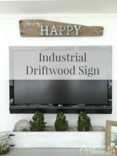 Making of an Industrial driftwood sign