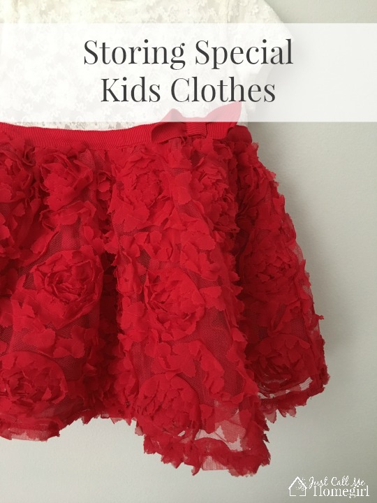 Storing Special Kids Clothes