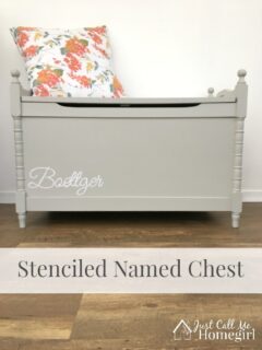 Stenciled Chest Makeover
