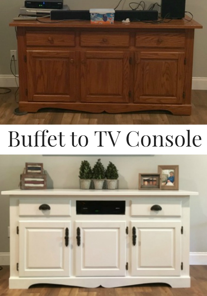 Buffet to TV Console