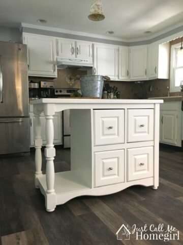 Small Kitchen Island Makeover - Just Call Me Homegirl