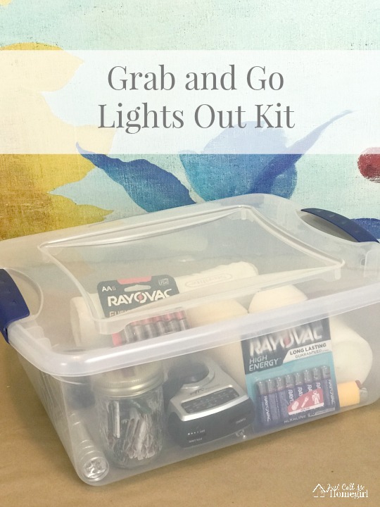 Lights Out Kit and Winter Pantry Stock Up Just Call Me Homegirl