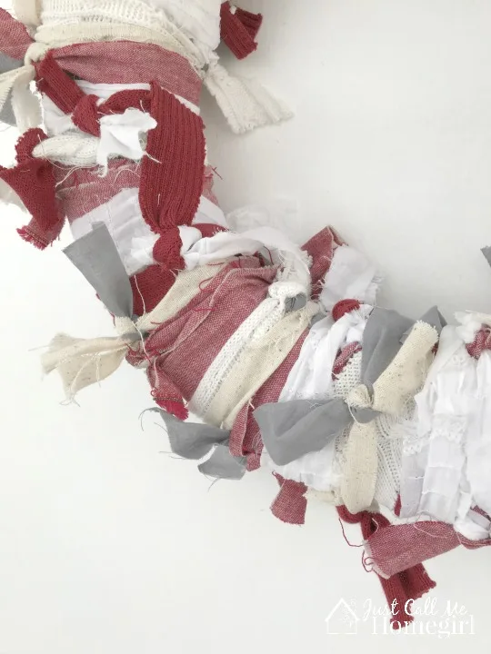 Wrapped Rag Wreath - Just Call Me Homegirl