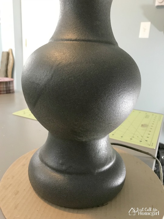 How to Update a Lamp Base Using Texture Spray - Life Love Larson