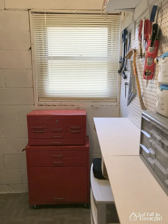 utility room organized