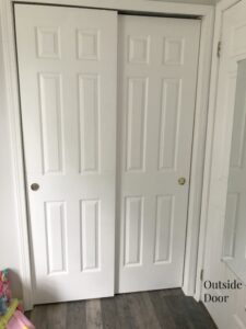 Toddler Girl's Room Closet Curtains