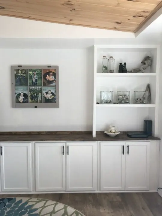 Upper Cabinets Made Into Built Ins