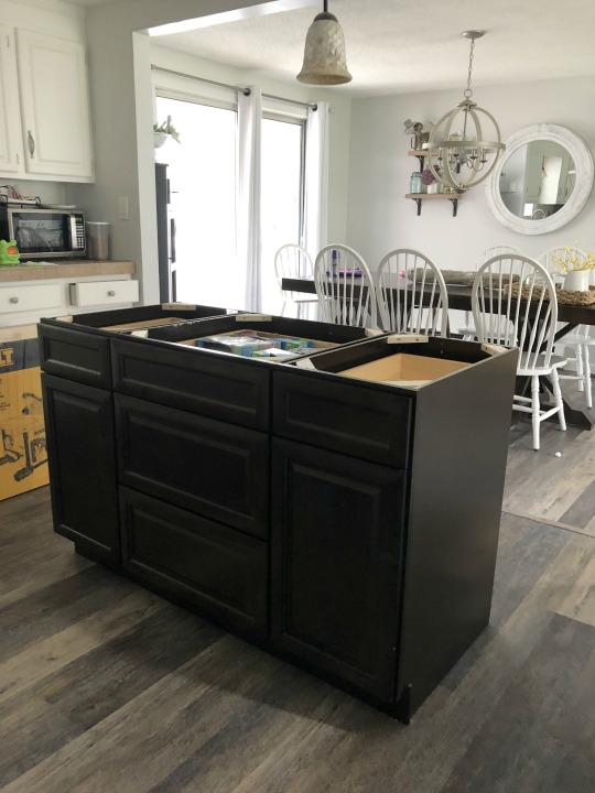 Turning Base Cabinets Into A Kitchen, Make Kitchen Island From Stock Cabinets