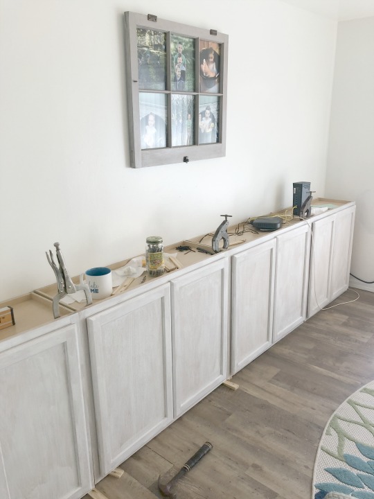 Upper Cabinets Made into Built-ins - Just Call Me Homegirl