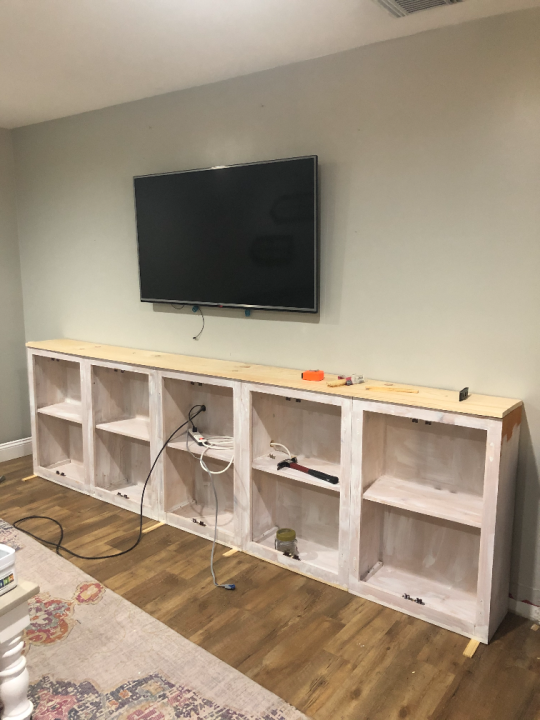 Diy tv deals cabinet with doors