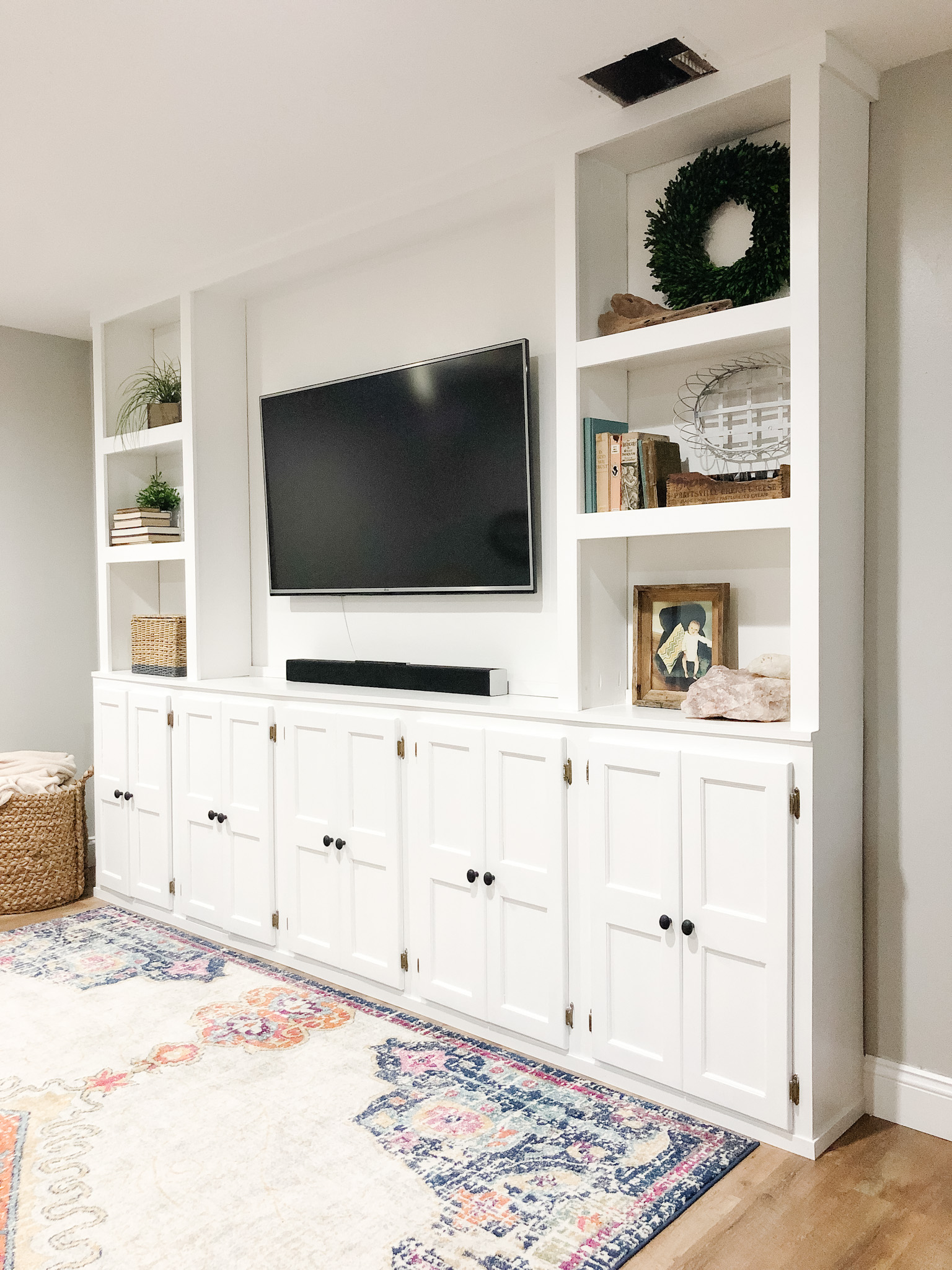 Diy Built Ins Around Tv More Like Home How To Turn Stock