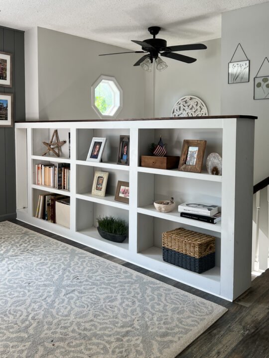 Large bookcase in living room