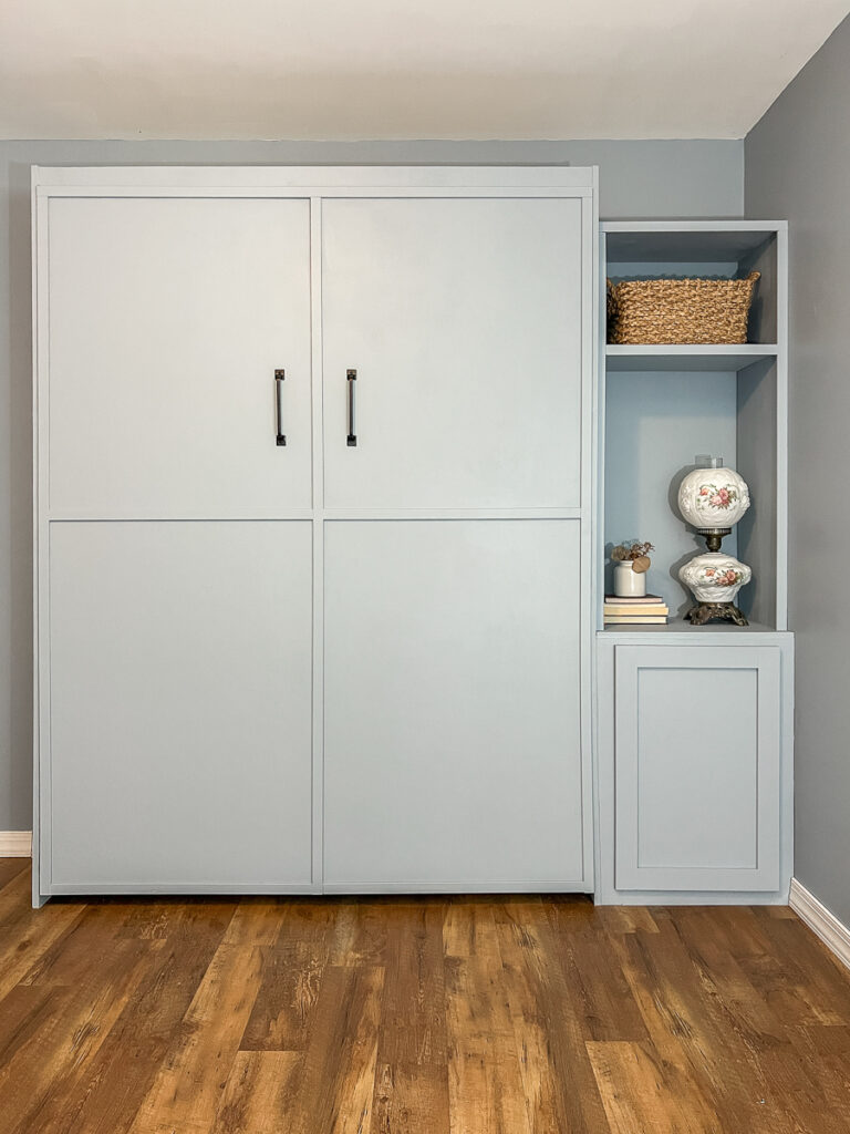 blue Murphy diy Murphy Bed
