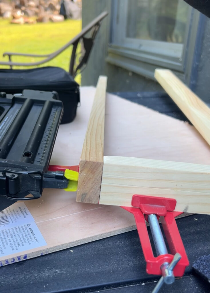 making a wood frame 